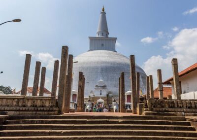 The White Giant Stupa of Ruwanweli Maha Seya, in Anuradhapura