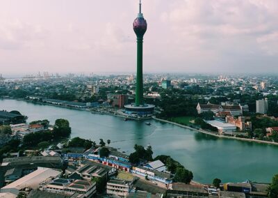 The Lotus Tower Standing High by the Beire Lake, Magnifying the Beauty of Colombo