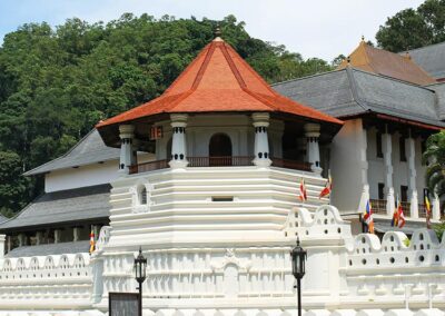 The White Ancient Building Palace of the Temple of the Tooth Relic