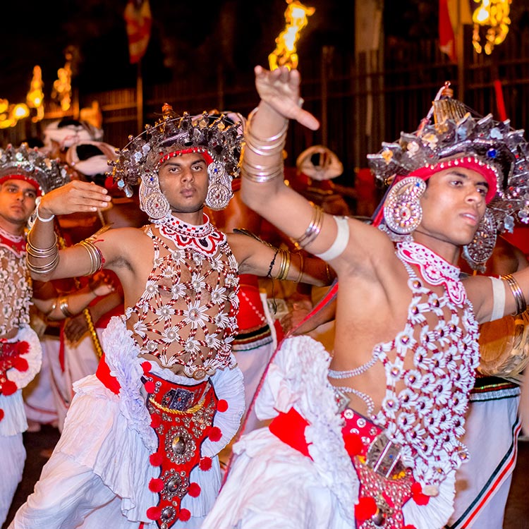 A Kandyan Cultural Dance Performance at the Kandy Esala Perahera