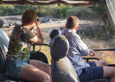 Foreigners Capturing the Best at Yala while on a Jeep Safari