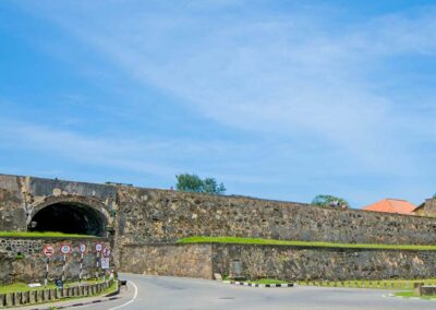 The ancient monuments and the Galle Fort at the city of Galle