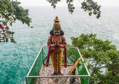 The Colorful Statue by the Sea at the Koneswaram Hindu Temple