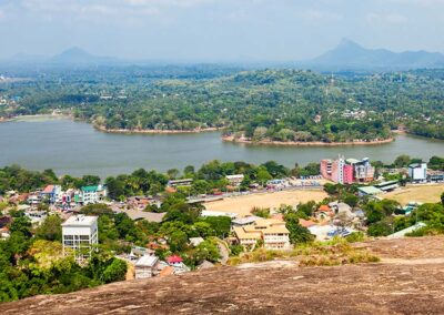 View of Kurunegala Town and the lake from the Elephant's Rock